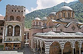 Rila Monastery, the five domed church the Nativity of the Virgin 